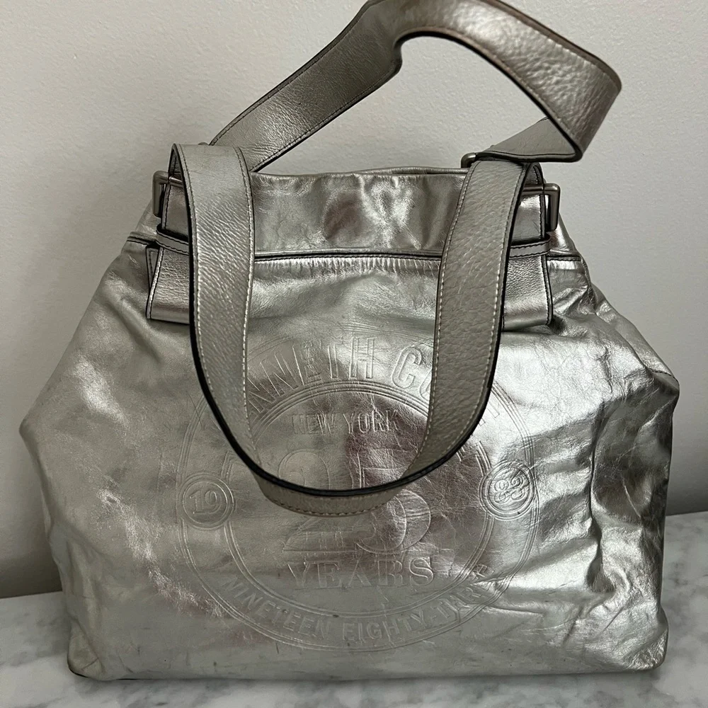 Kenneth Cole 25th Anniversary 1983 Edition SilverTote - Picture 13 of 14